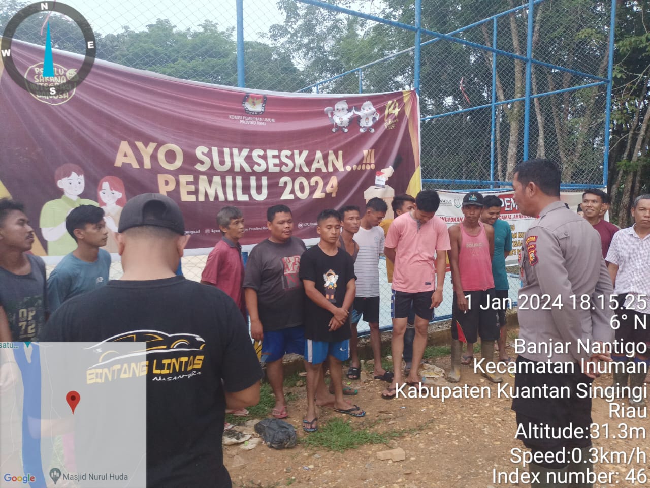 Polsek Cerenti Gelar Cooling System Dalam Rangka Pemeliharaan Keamanan dan Kamtibmas Jelang Pemilu D